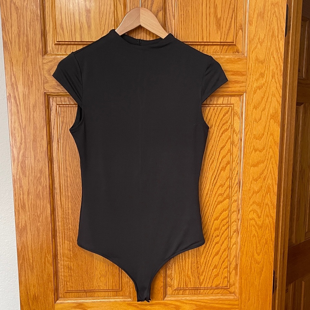 lulus Black Sleeveless Bodysuit
